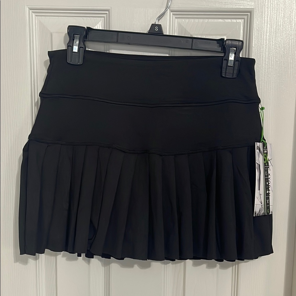 Black Kyodan Pleated Tennis Skirt